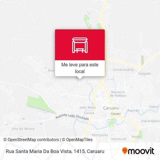 Rua Santa Maria Da Boa Vista, 1415 mapa