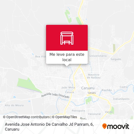 Avenida Jose Antonio De Carvalho Jd Panram, 6 mapa