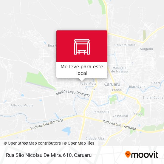 Rua São Nicolau De Mira, 610 mapa