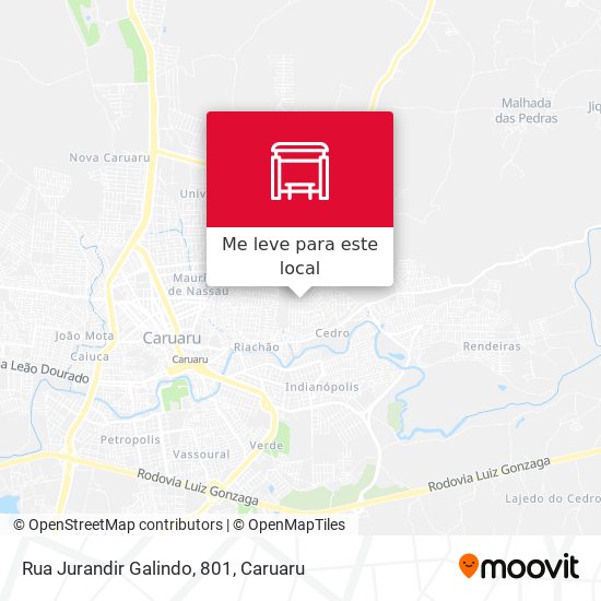 Rua Jurandir Galindo, 801 mapa