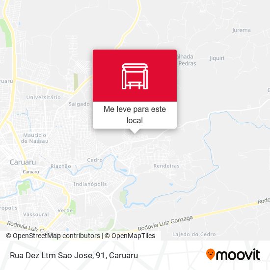 Rua Dez Ltm Sao Jose, 91 mapa