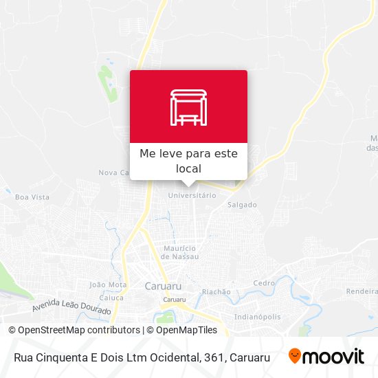 Rua Cinquenta E Dois Ltm Ocidental, 361 mapa