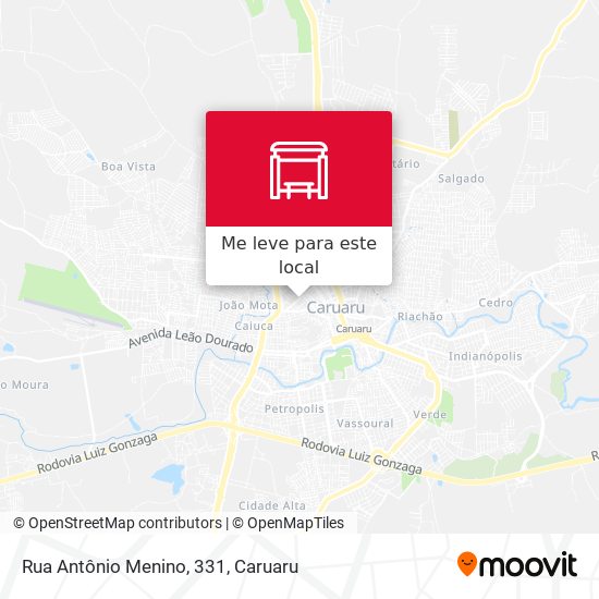 Rua Antônio Menino, 331 mapa