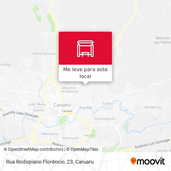 Rua Rodopiano Florêncio, 23 mapa