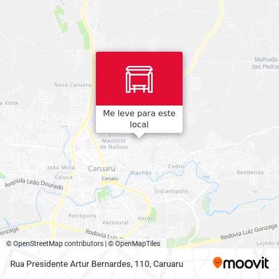 Rua Presidente Artur Bernardes, 110 mapa