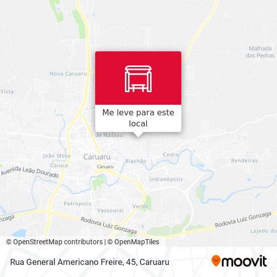 Rua General Americano Freire, 45 mapa