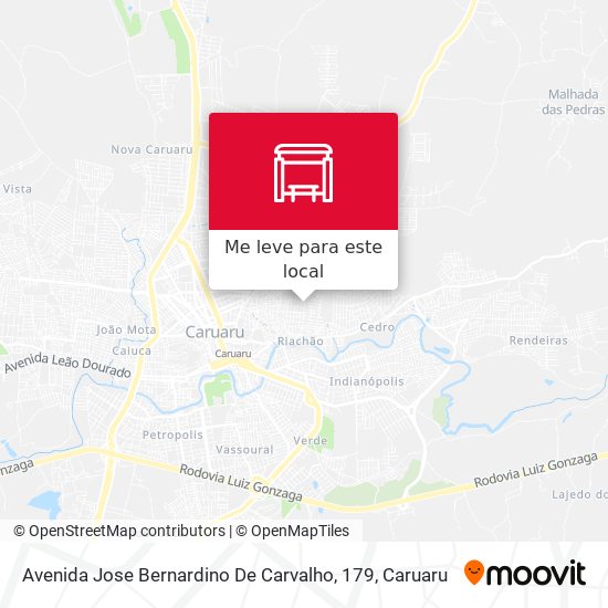 Avenida Jose Bernardino De Carvalho, 179 mapa