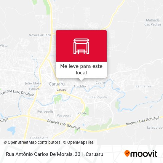 Rua Antônio Carlos De Morais, 331 mapa