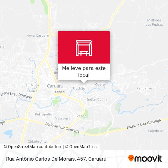 Rua Antônio Carlos De Morais, 457 mapa