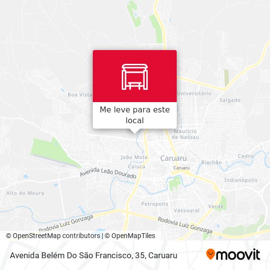 Avenida Belém Do São Francisco, 35 mapa