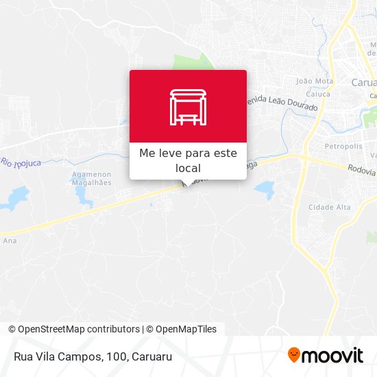 Rua Vila Campos, 100 mapa