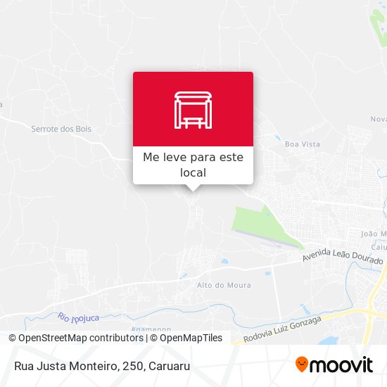 Rua Justa Monteiro, 250 mapa