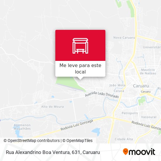 Rua Alexandrino Boa Ventura, 631 mapa