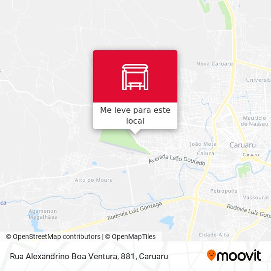 Rua Alexandrino Boa Ventura, 881 mapa