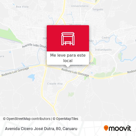 Avenida Cícero José Dutra, 80 mapa