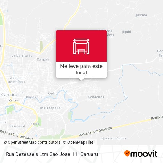 Rua Dezesseis Ltm Sao Jose, 11 mapa