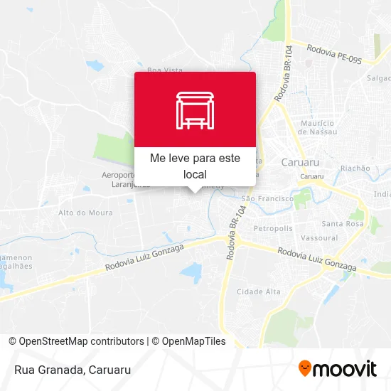 Rua Granada mapa