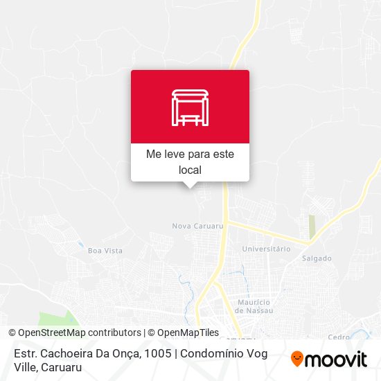 Estr. Cachoeira Da Onça, 1005 | Condomínio Vog Ville mapa
