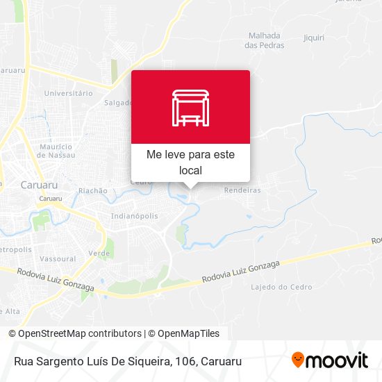 Rua Sargento Luís De Siqueira, 106 mapa