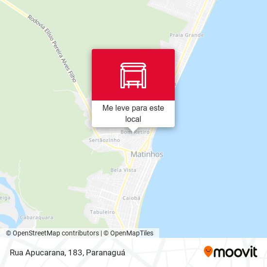 Rua Apucarana, 183 mapa