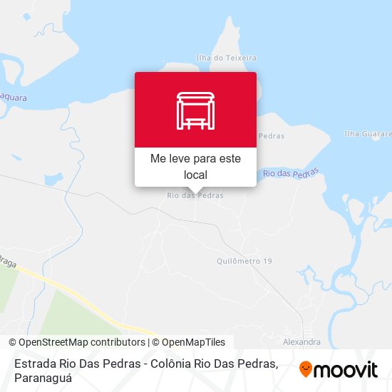 Estrada Rio Das Pedras - Colônia Rio Das Pedras mapa