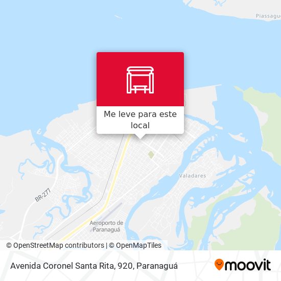Avenida Coronel Santa Rita, 920 mapa