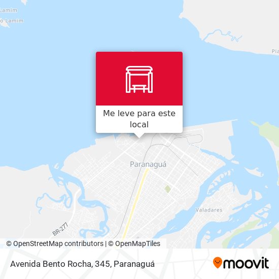 Avenida Bento Rocha, 345 mapa