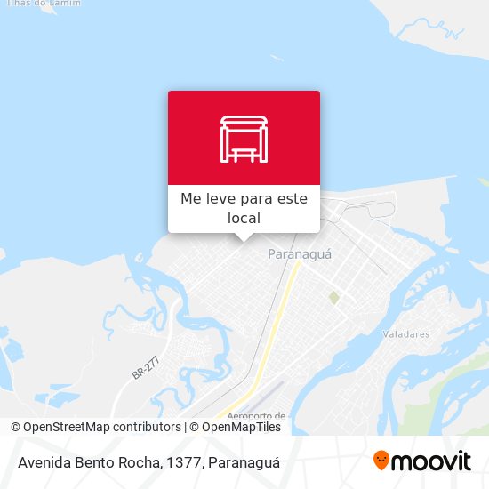 Avenida Bento Rocha, 1377 mapa