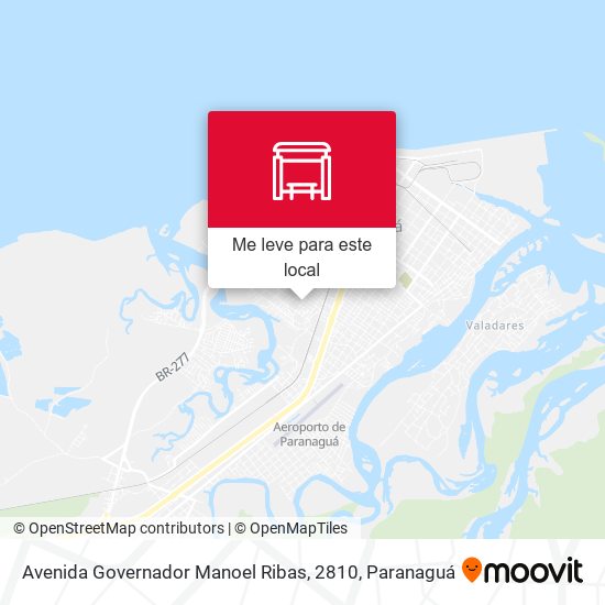 Avenida Governador Manoel Ribas, 2810 mapa