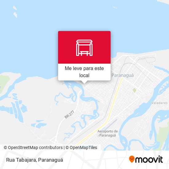 Rua Tabajara mapa