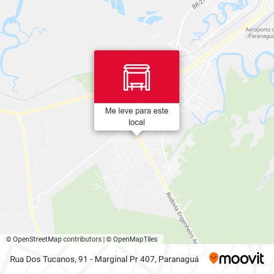 Rua Dos Tucanos, 91 - Marginal Pr 407 mapa
