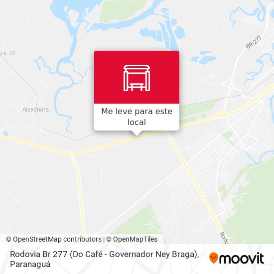 Rodovia Br 277 (Do Café - Governador Ney Braga) mapa