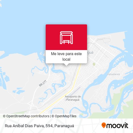 Rua Aníbal Dias Paiva, 594 mapa