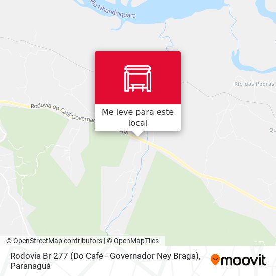 Rodovia Br 277 (Do Café - Governador Ney Braga) mapa