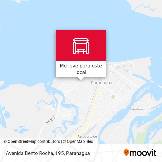Avenida Bento Rocha, 195 mapa