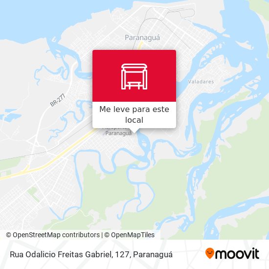 Rua Odalicio Freitas Gabriel, 127 mapa