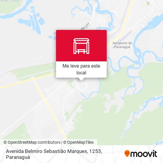 Avenida Belmiro Sebastião Marques, 1253 mapa