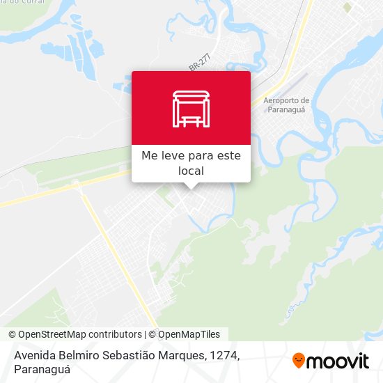 Avenida Belmiro Sebastião Marques, 1274 mapa