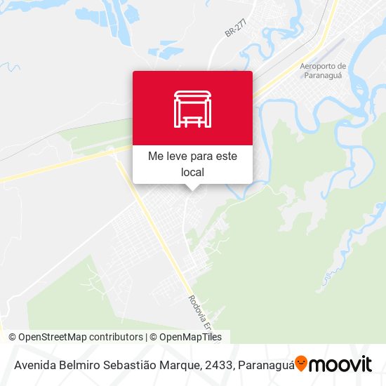 Avenida Belmiro Sebastião Marque, 2433 mapa