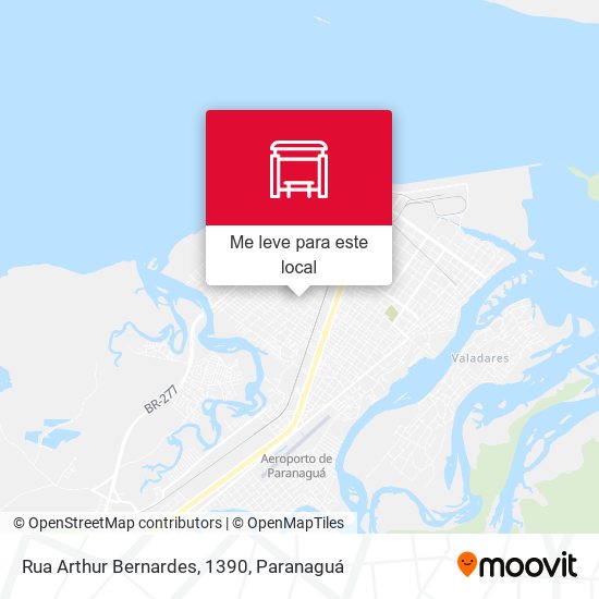 Rua Arthur Bernardes, 1390 mapa