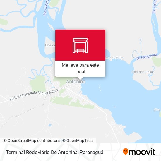 Terminal Rodoviário De Antonina mapa
