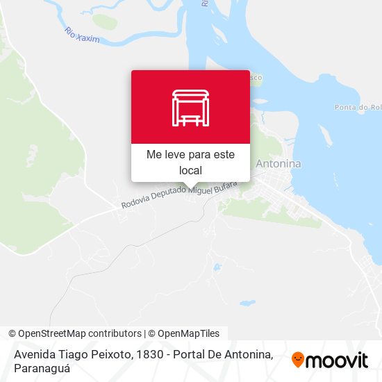 Avenida Tiago Peixoto, 1830 - Portal De Antonina mapa