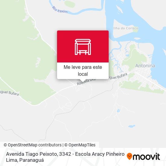 Avenida Tiago Peixoto, 3342 - Escola Aracy Pinheiro Lima mapa