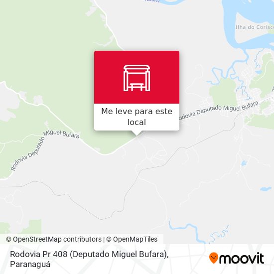 Rodovia Pr 408 (Deputado Miguel Bufara) mapa