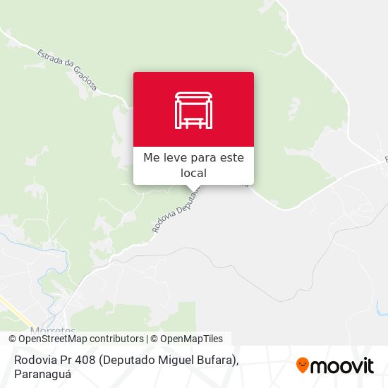 Rodovia Pr 408 (Deputado Miguel Bufara) mapa