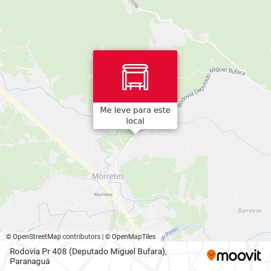 Rodovia Pr 408 (Deputado Miguel Bufara) mapa
