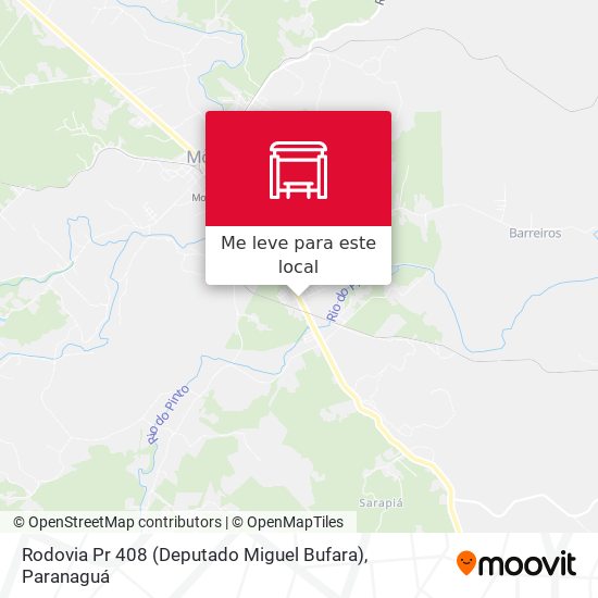 Rodovia Pr 408 (Deputado Miguel Bufara) mapa