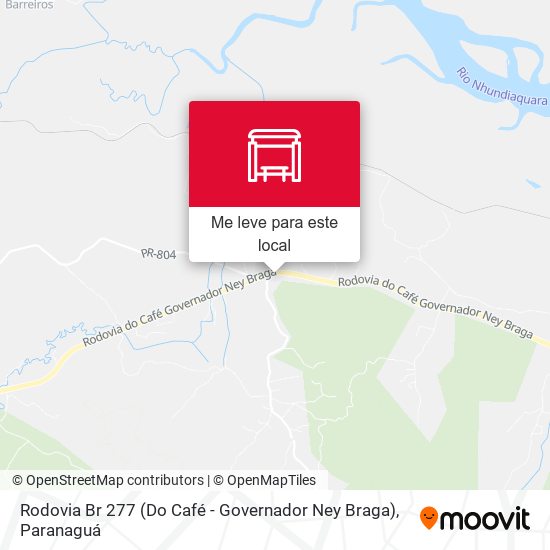 Rodovia Br 277 (Do Café - Governador Ney Braga) mapa
