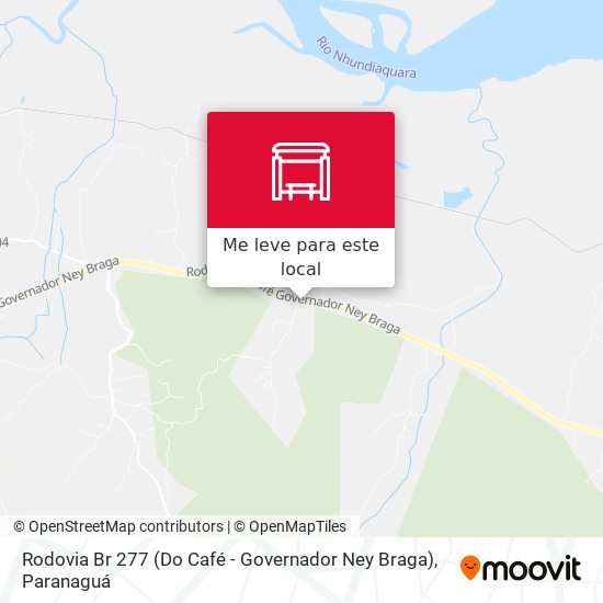 Rodovia Br 277 (Do Café - Governador Ney Braga) mapa