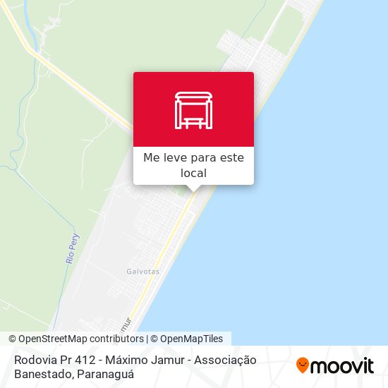 Rodovia Pr 412 - Máximo Jamur - Associação Banestado mapa